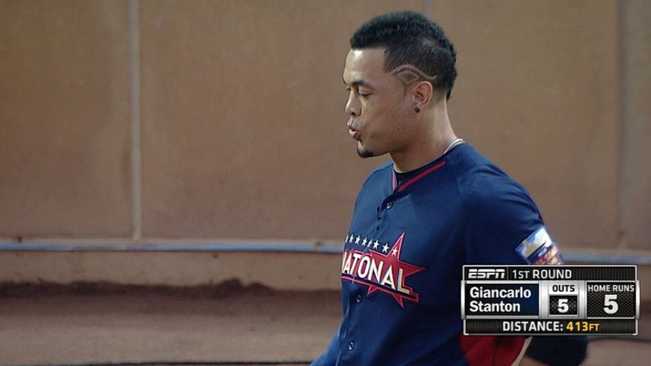 Stanton hits six, including 510-foot blast