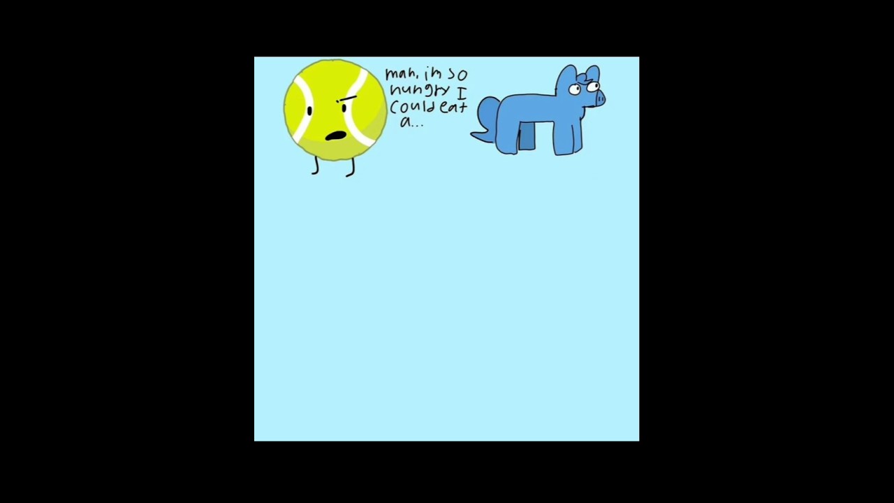 Tennis Ball Tries To Eat Fourse [BFDI Comic]
