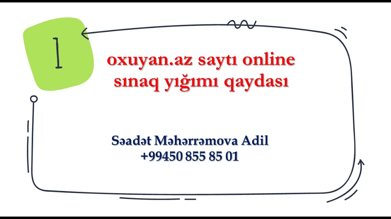 #İNFORMATİKA/oxuyan.az saytında online sınaq hazırlanma qaydası