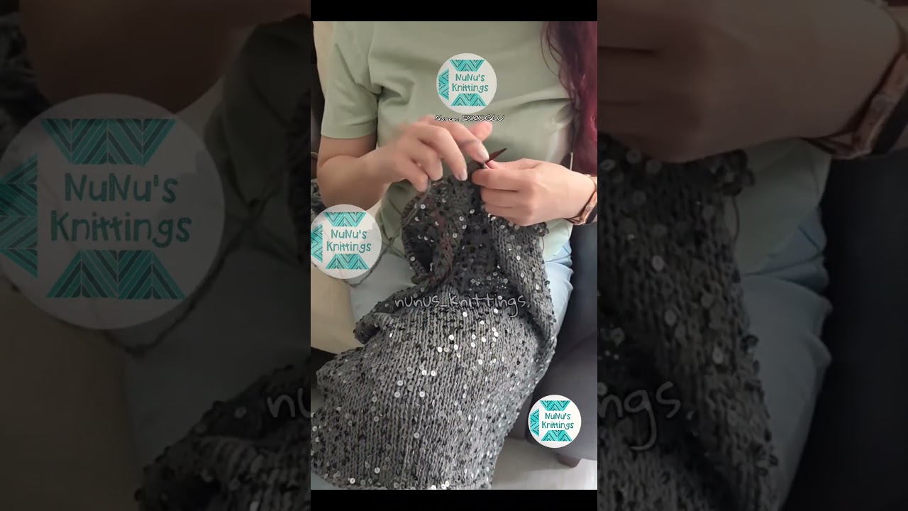 Pullu iple bluz yapılış videosu 👆🏻 #&ouml;rg&uuml;modelleri #&ouml;rg&uuml; #knitstitch #knitting #pulluip