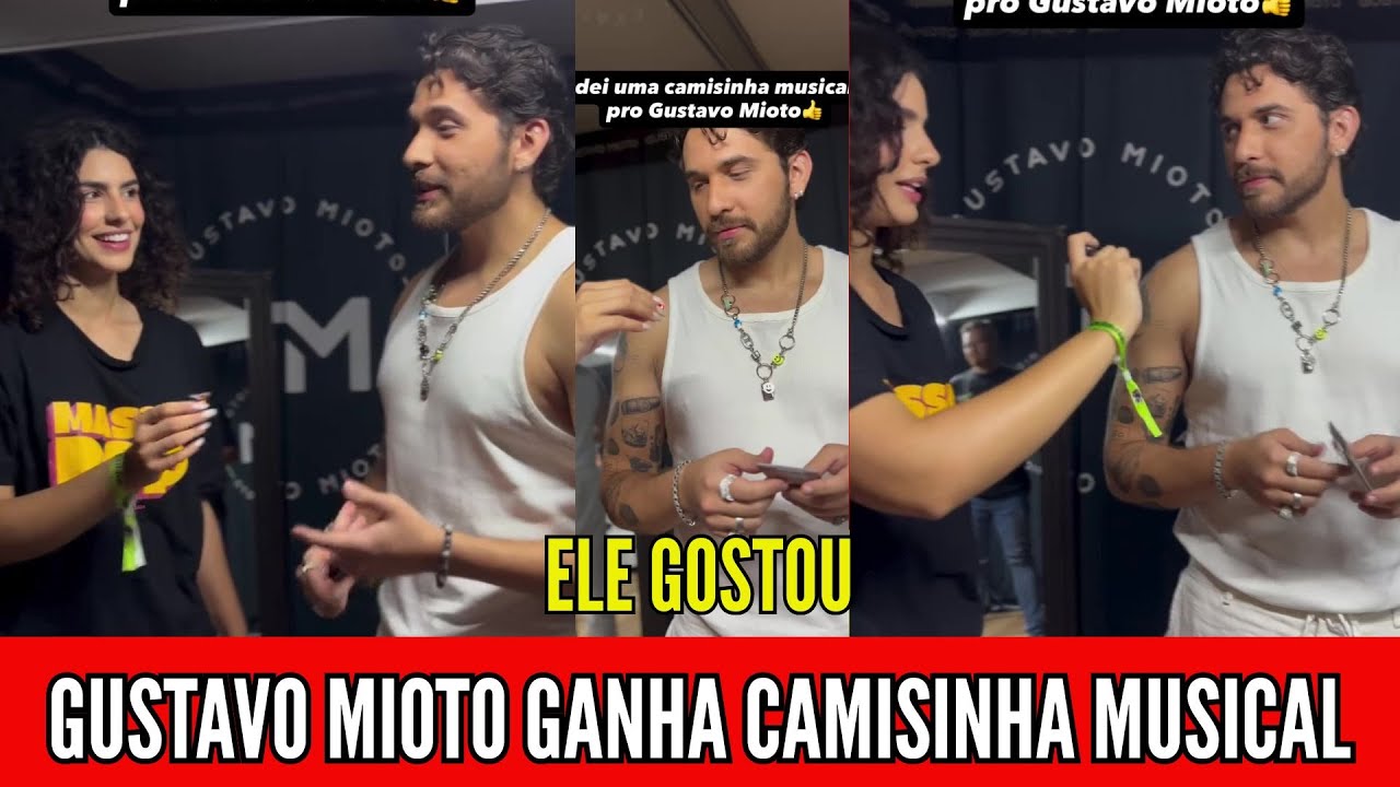 GUSTAVO MIOTO GANHA PRESENTE INUSITADO