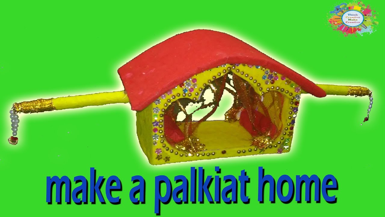 Make a Palki/dolly With Thermocol for wedding
