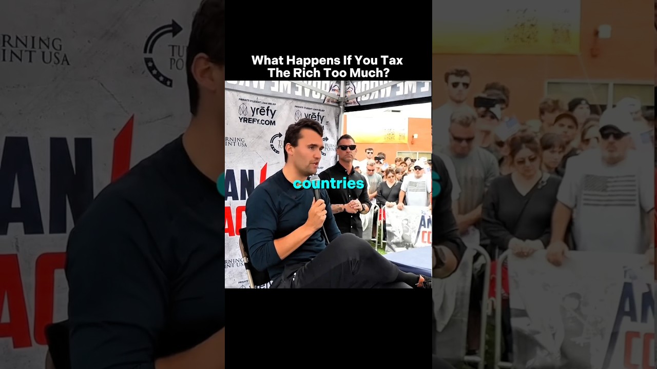 What Happens If You Tax The Rich Too Much? #politics #debate #charliekirk #usa