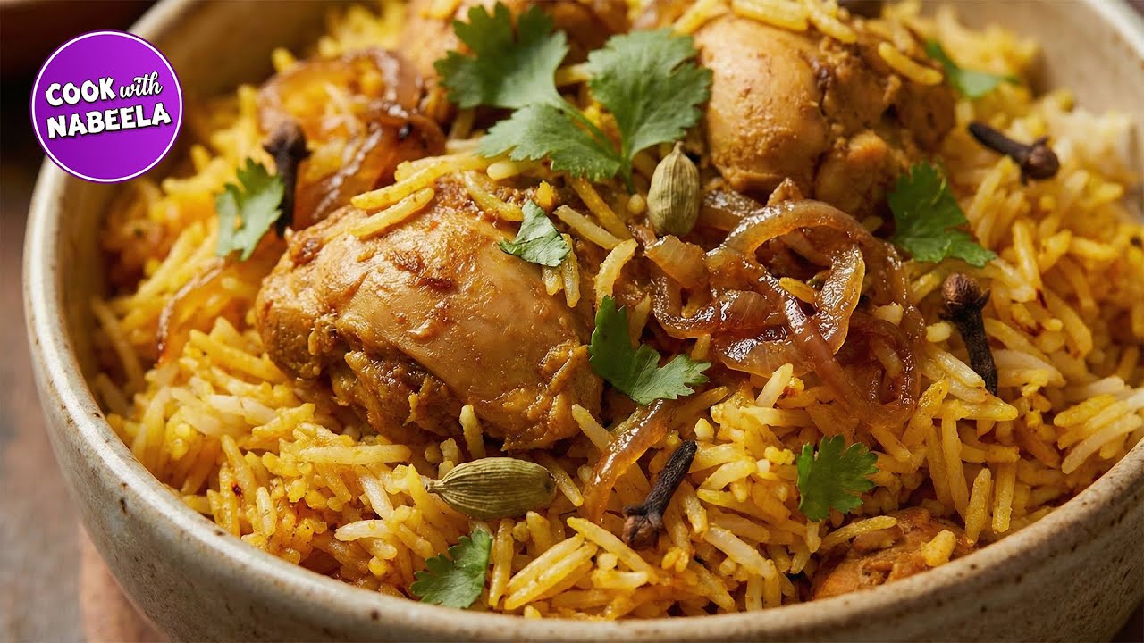 Simple Chicken Biryani Recipe by Cook with Nabeela
