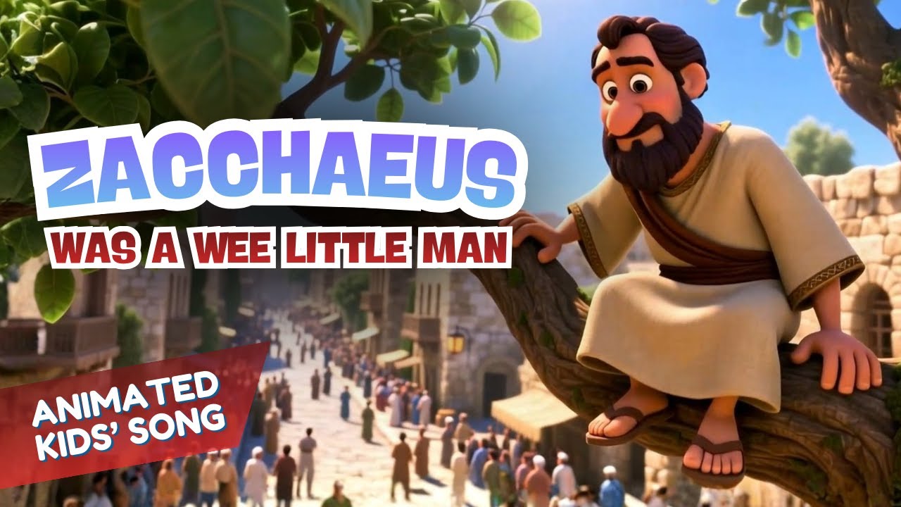 Zacchaeus Bible Song for Kids | Wee Little Man | Animated Sunday School Song