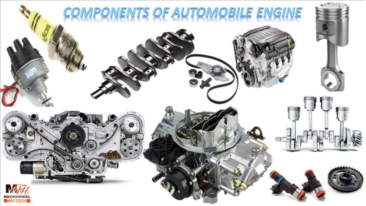 Components of Automobile Engine in Hindi