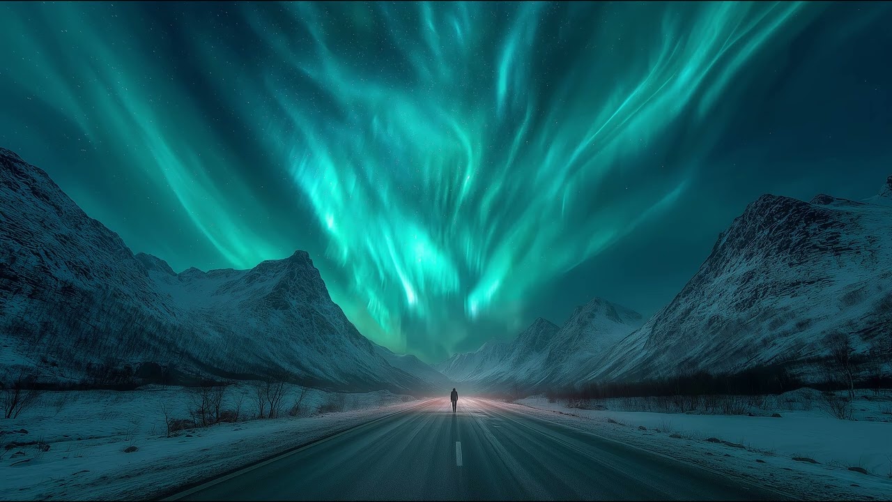4K Northern Lights Journey | Ultra-Slow Deep Ambient - Noctis Night Ambience 🌌✨