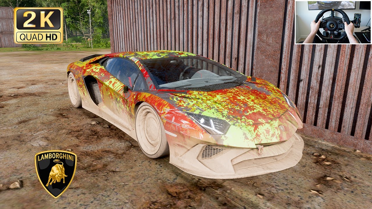 Rebuilding Lamborghini Aventador LP700 | Forza Horizon 5 Steering Wheel Gameplay
