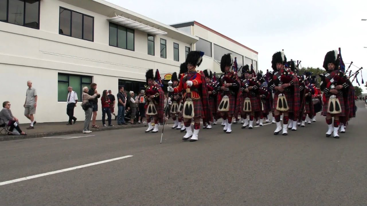 Waimatuku Highland Pipe Band - New Zealand Street March 2012 National Champs Tauranga.
