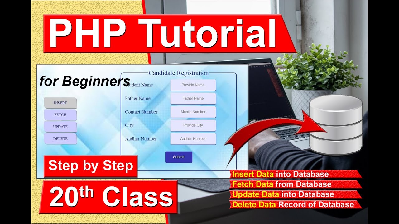 [Insert Query in PHP using Variables] [How to Fetch and Update Data from Database in PHP] Delete Row