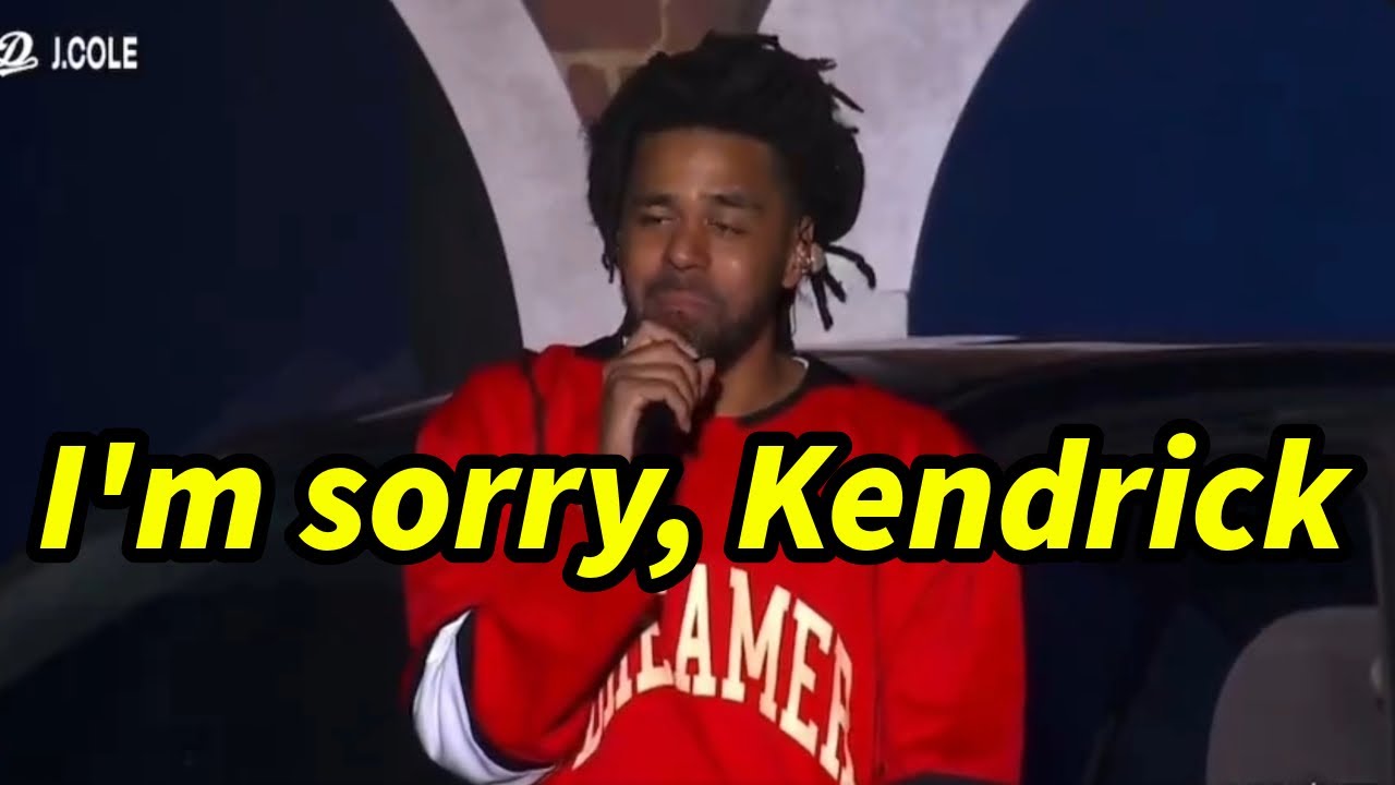 J Cole APOLOGIZES to Kendrick Lamar 😱😱😱 | END of J Cole???