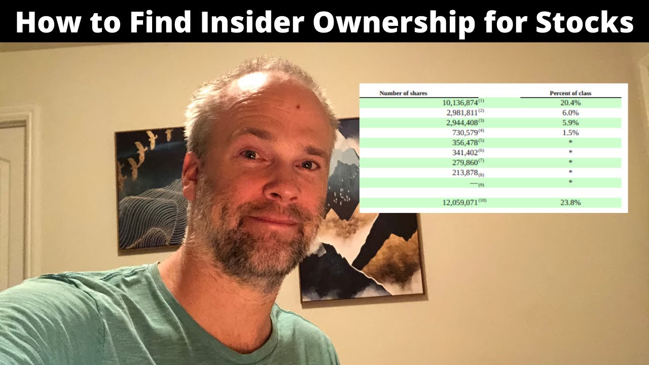 Insider Ownership Matters! How to Find Accurate Data for Stocks