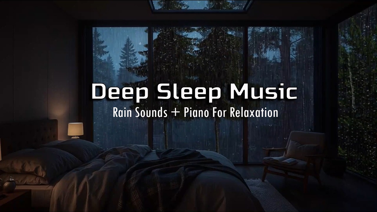 Relaxing Sleep Music + Insomnia - Rain Sounds for Stress Relief and Deep Sleeping Music Tonight