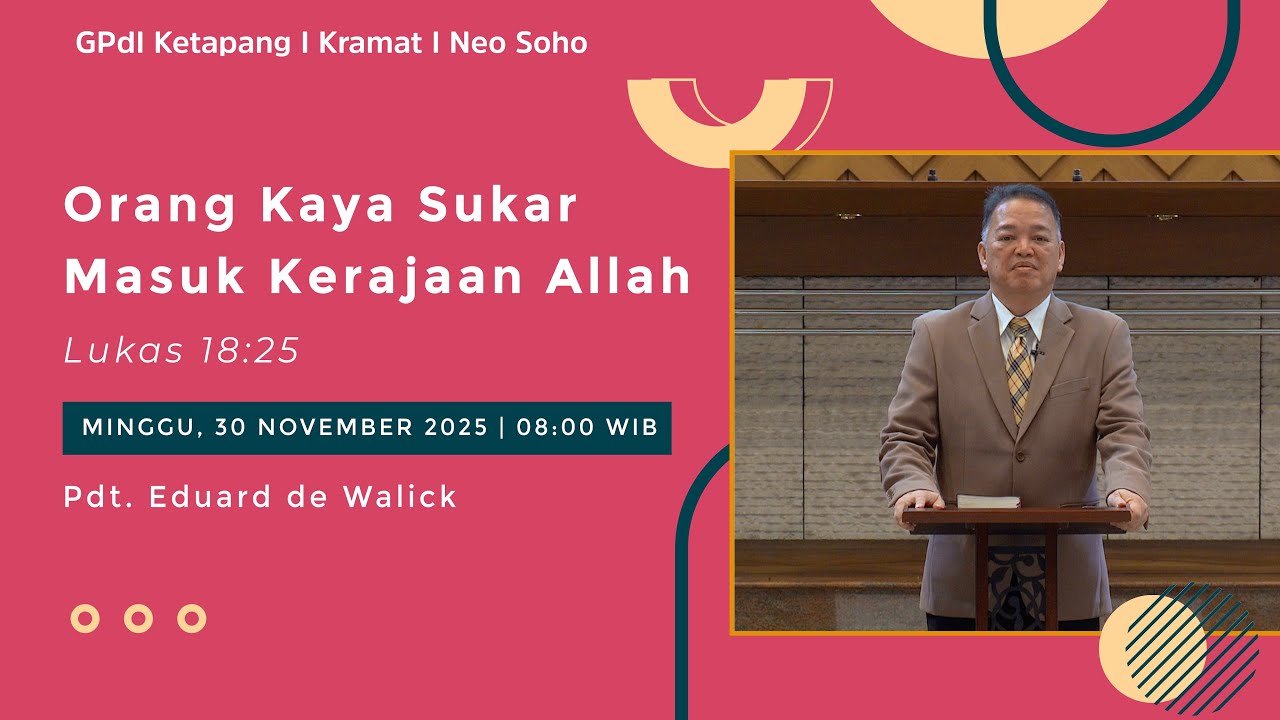 Ibadah Online Gereja Pantekosta di Indonesia - 30 November 2025 || GPdI Ketapang