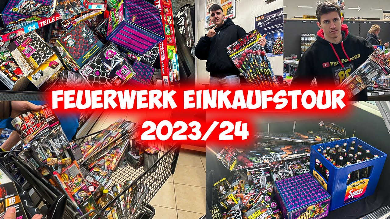 Silvester Feuerwerk Einkaufstour 2023/24 | Mit 3 Autos Im Konvoi🎆