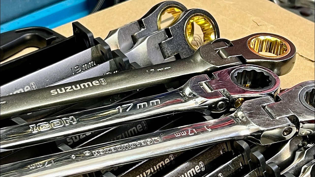 New SUZUME vs GEARWRENCH vs ICON - SUZUME 12-Piece (8mm-19mm) Flex Head Ratcheting Wrench Sets