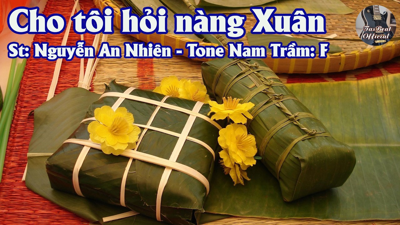 Karaoke Cho Tôi Hỏi Nàng Xuân Tone Nam Trầm | TAS BEAT