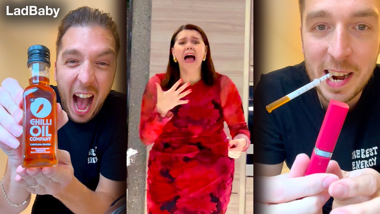 Самый острый в мире перец чили в розыгрыше мамы с помадой 🤣🌶️