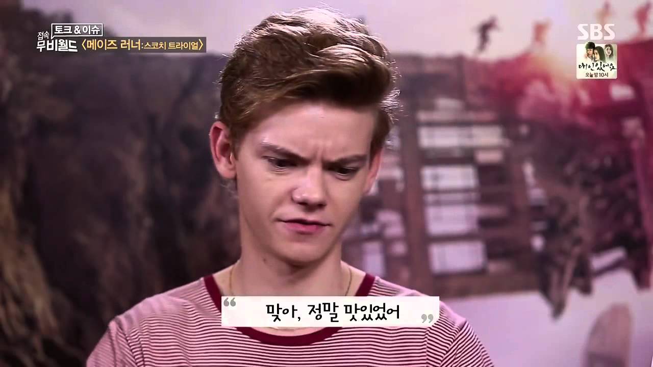 Ki Hong Lee and Thomas Brodie Sangster in Korea