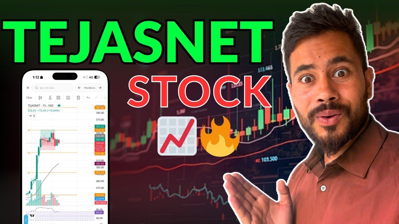 Tejasnet Stock || My trading today || stock market for beginners 📊🔥
