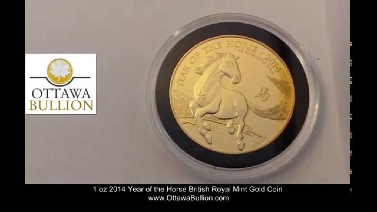 1 oz 2014 Year of the Horse British Royal Mint Gold Coin. Buy Gold in Ottawa