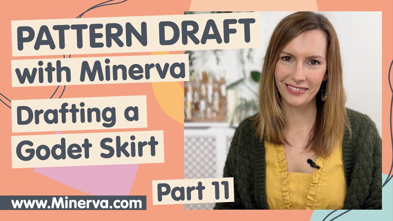 How to Pattern Draft | Skirts | Drafting a Godet Skirt | Ep.11