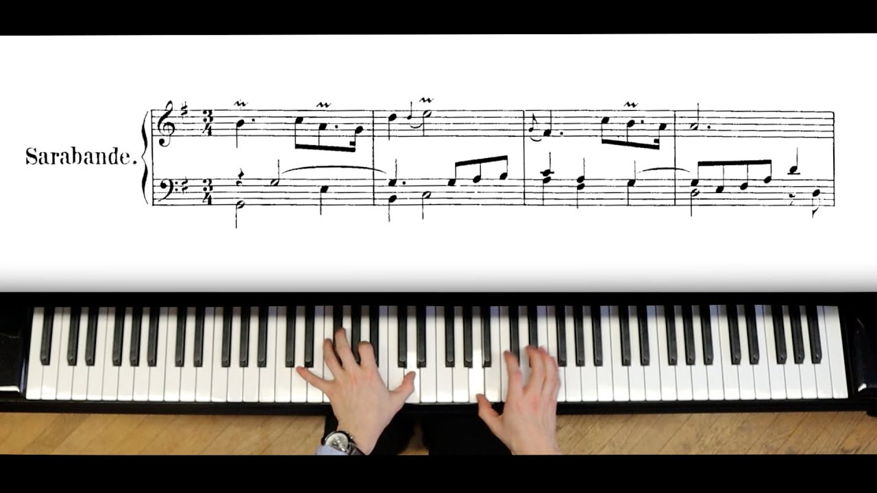 Bach: French suite 5. Sarabande