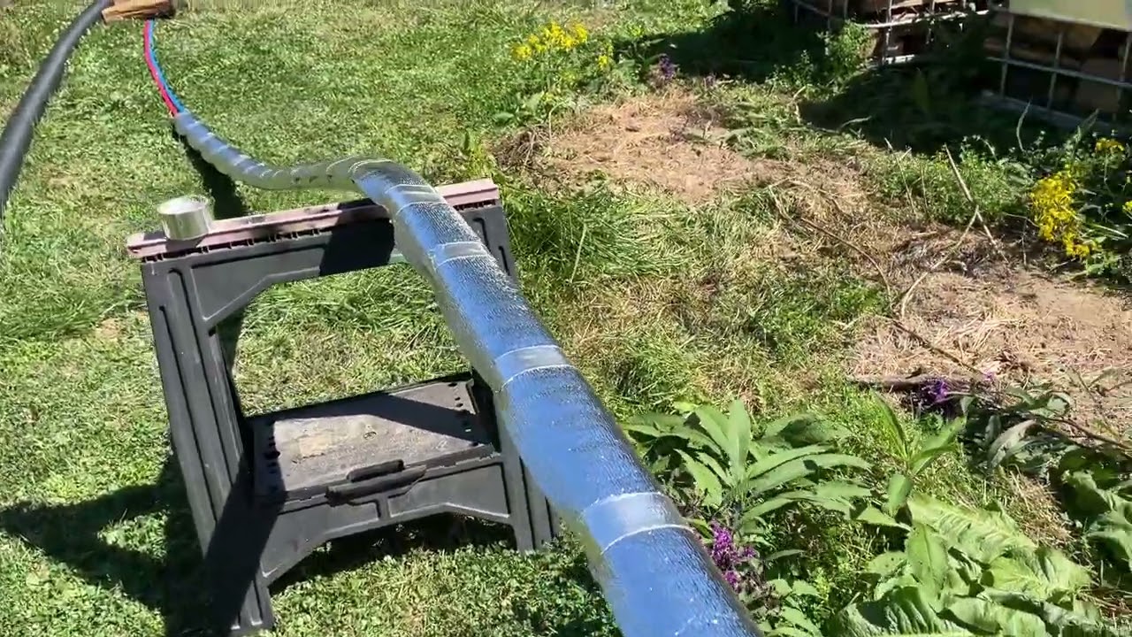 DIY Outdoor Wood Boiler Pex Line (With Protective Inner Sleeve)