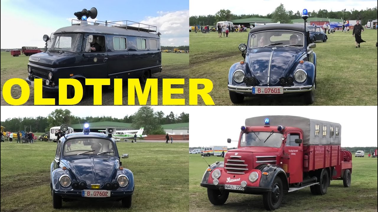 [5x SELTENE OLDTIMER] POLIZEI BERLIN & OLDTIMER LKW LF TS8 GARANT K30 BLAULCIHTREFFEN 2022