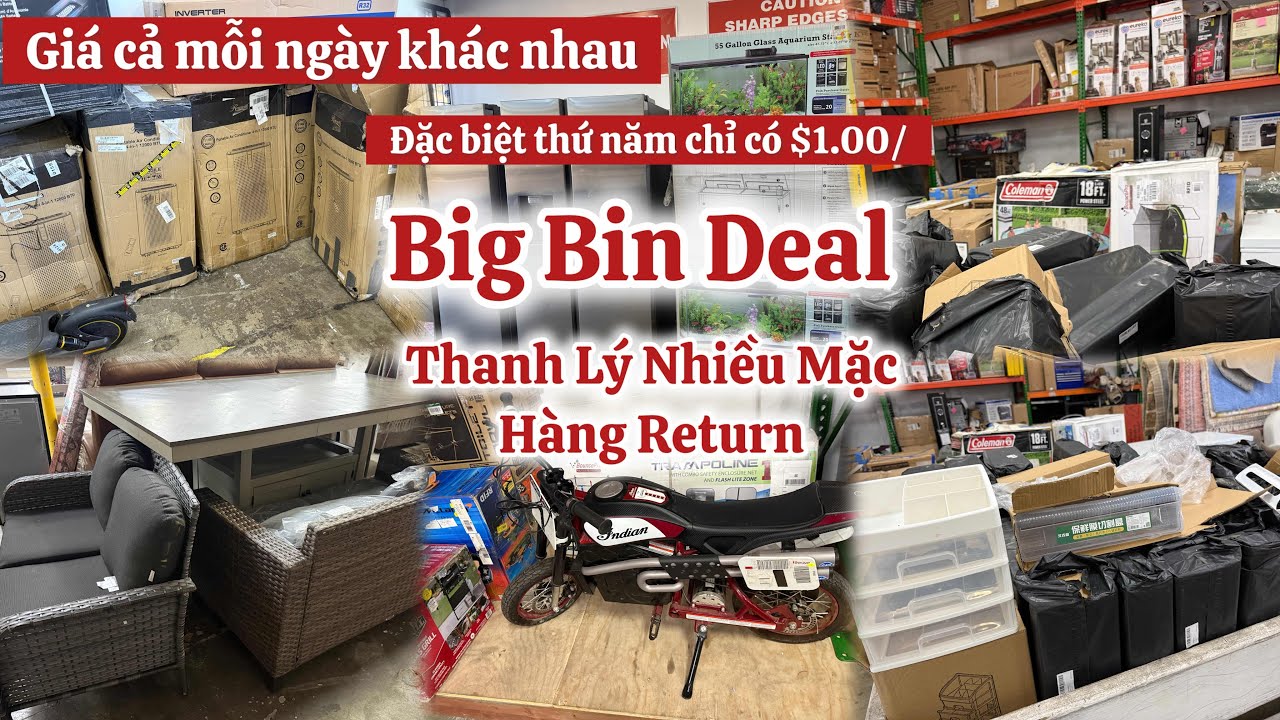 Thứ năm đặc biệt chỉ có $1/ Rất nhiều mặc hàng return của các tiệm lớn 