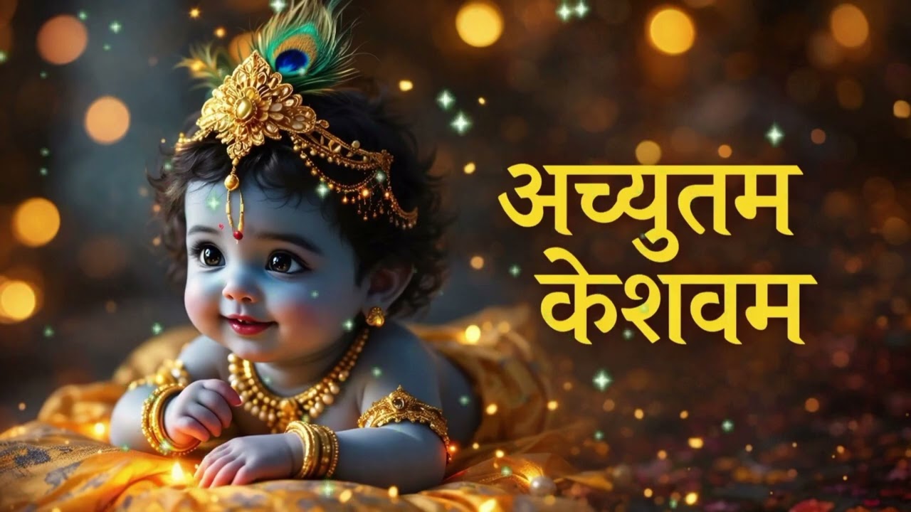 अच्युतम केशवम - Lyrical | Achyutam Keshavam Krishna Damodaram | Krishna Bhajan