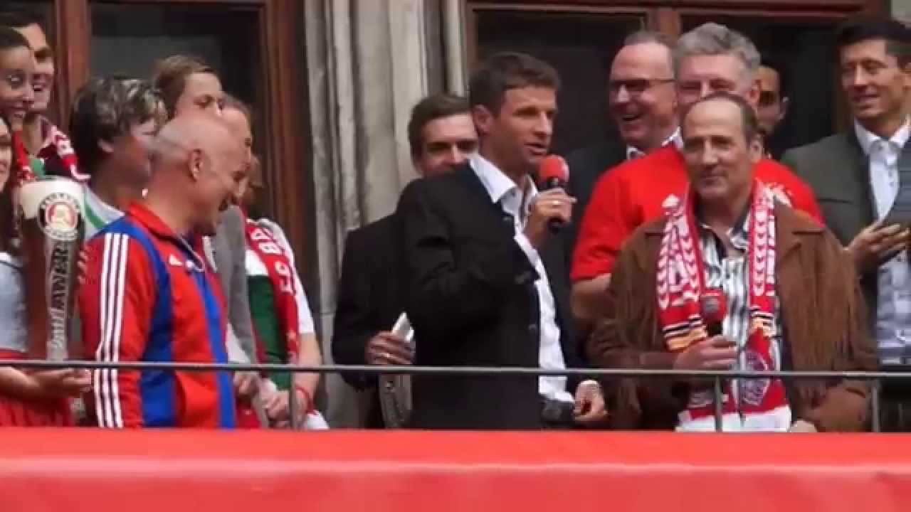 FC Bayern Meisterfeier 2015 - Thomas M&uuml;ller