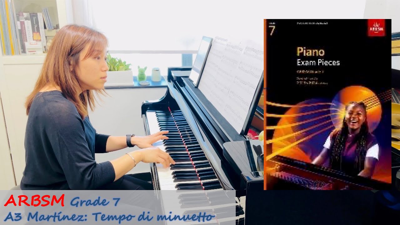 ABRSM Piano Grade 7 A3 Marianne von Martínez: Tempo di minuetto 3rd movement from Sonata in A