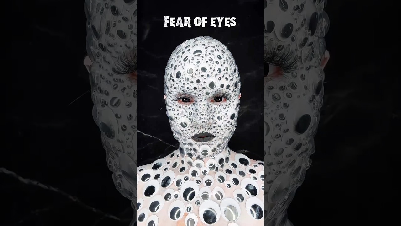 64/100 Days of Halloween makeup- ommetaphobia! #phobia #scary #creepy #halloween #makeup #fy