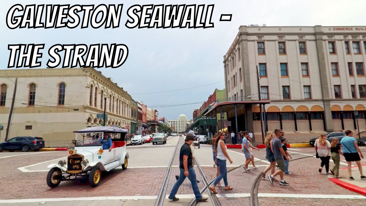 Galveston Seawall to the Strand! Drive with me in Galveston, Texas!