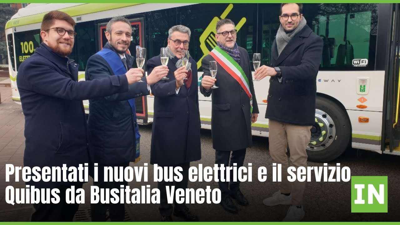 Presentati i nuovi bus elettrici e il servizio Quibus da Busitalia Veneto