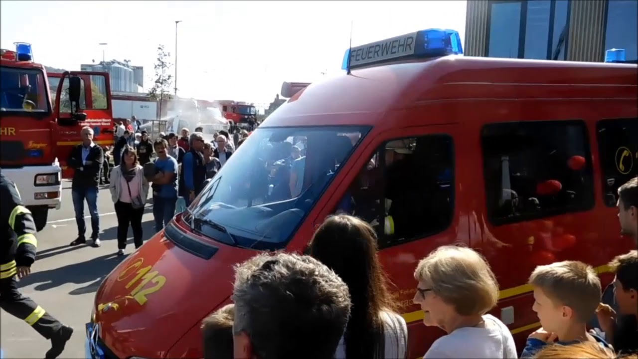 Feuerwehr Biberach - Tag der offenen Tür 2018 - Ausrücken zum VU