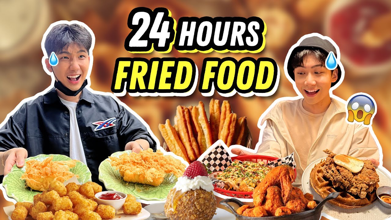 EATING ONLY FRIED FOOD FOR 24 HOURS!!! *OMG*