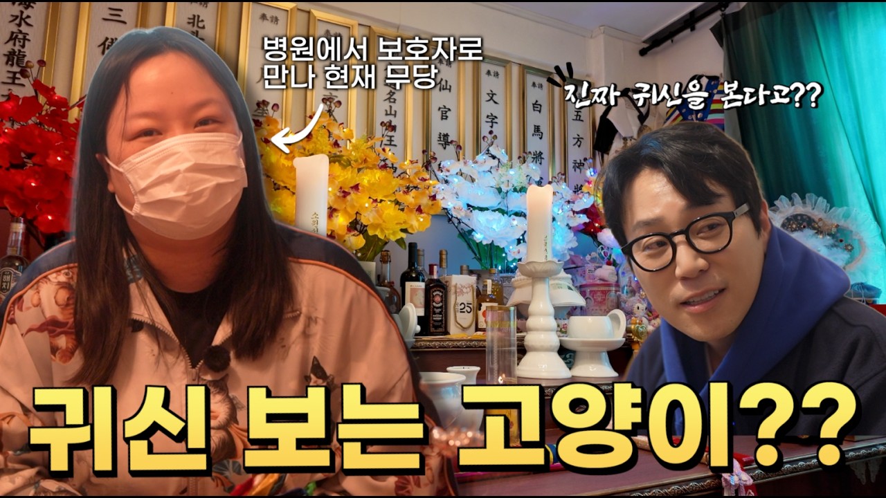 무당과 사는 고양이 정말 특별한 행동들이 있었습니다. l 냥터뷰 EP.2 청사신당 무속인