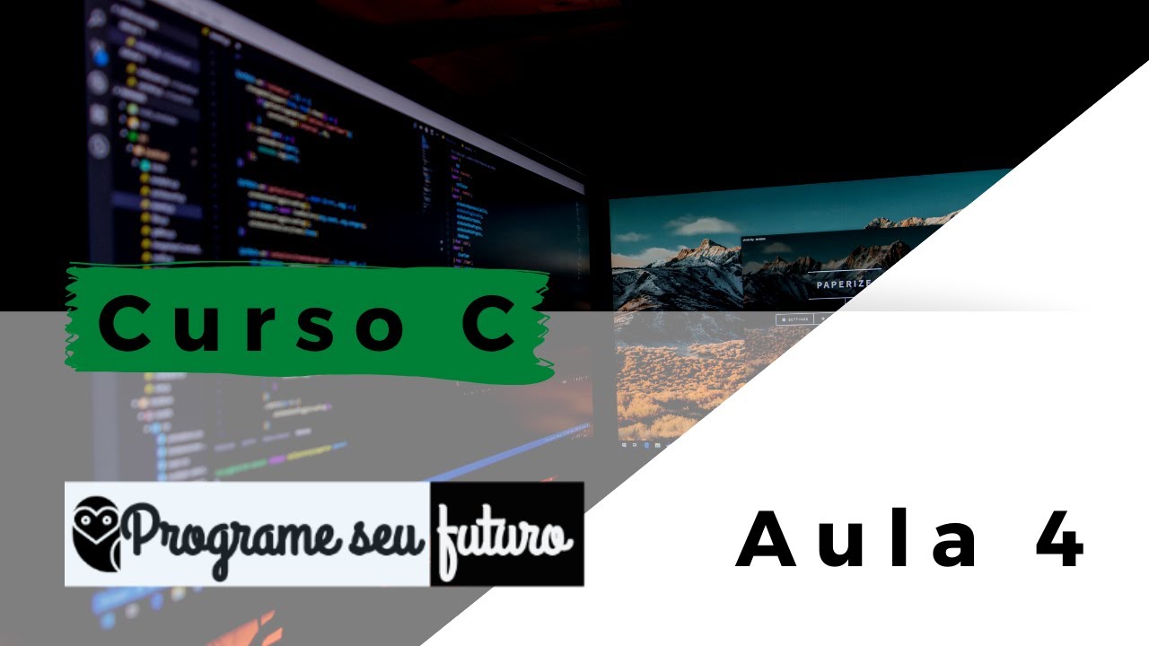 Curso de Programação C | Como criar variáveis e ler números inteiros com a função scanf | aula 4