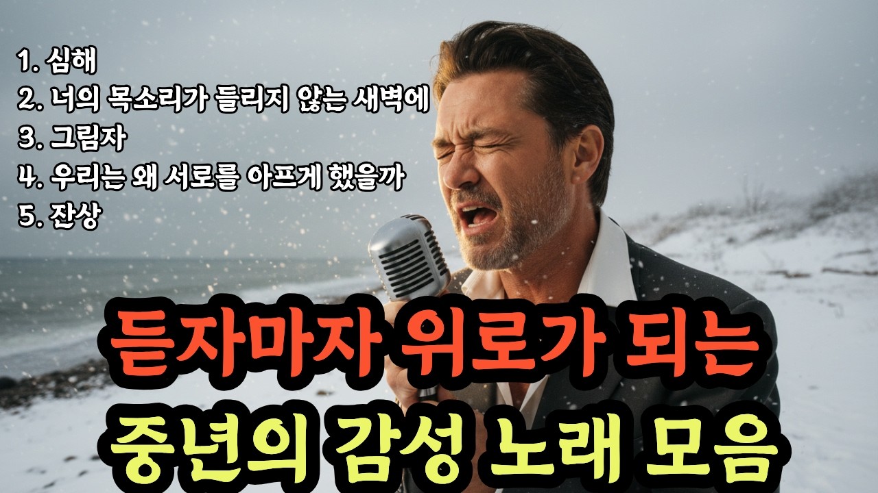 [새벽감성] 잠 못 드는 밤, 이별의 아픔을 위로하는 슬픈 트로트 발라드 모음 BEST 5 💧
