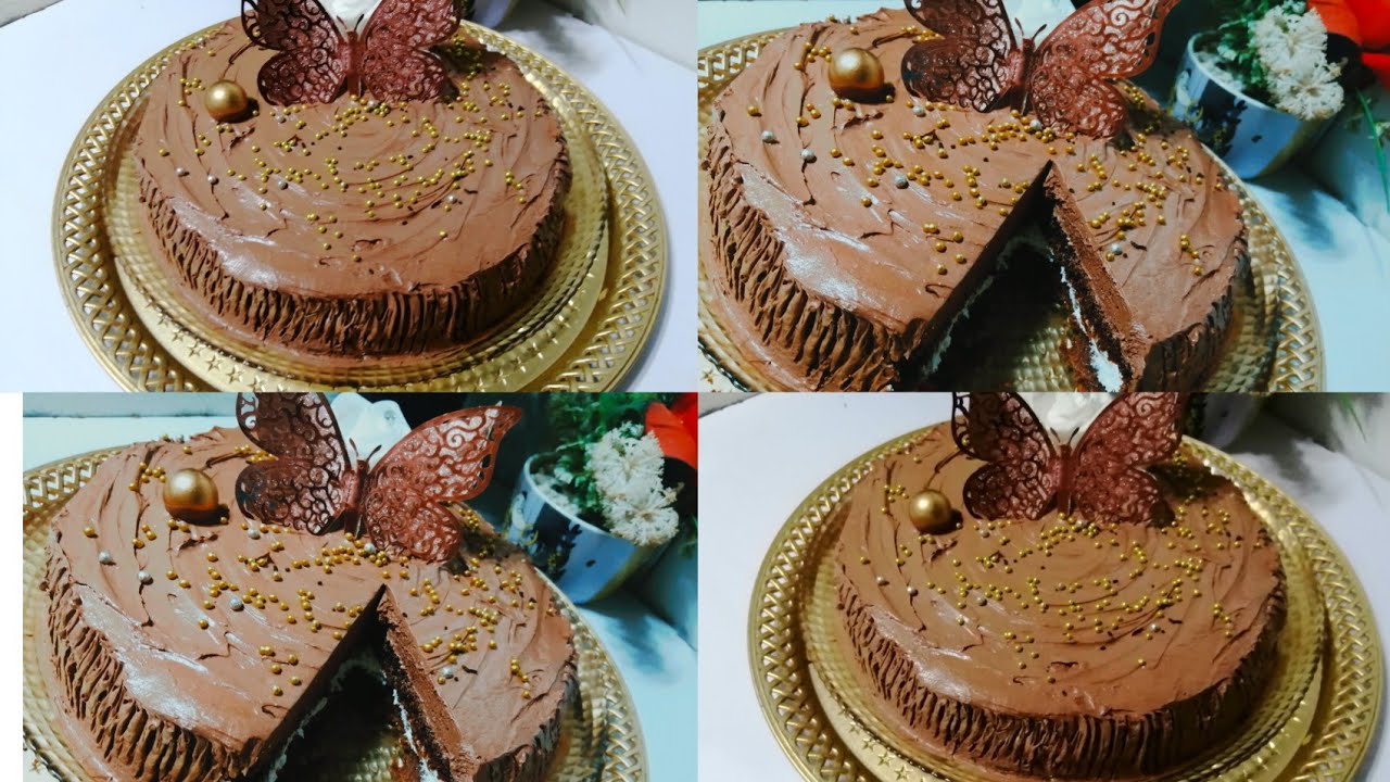 لذيذة بشكل مدهش تورتة مناسبات سهلة وسريعة التحضير بطعم الشوكولاته 😋😋🍫🍫💥 كيك ببيضه واحده 🥚