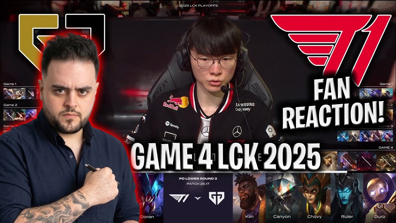 GEN vs T1 GAME 4 LCK 2025 SUMMER PLAYOFFS | GENG ESPORTS vs T1 G4 LCK 2025