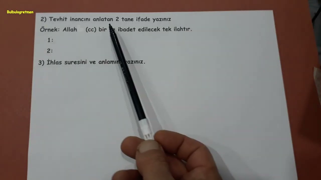 5.sınıf din kültürü 1.dönem 1.yazılı çalışması  @Bulbulogretmen   #5sınıf #dinkültürüveahlakbilgisi