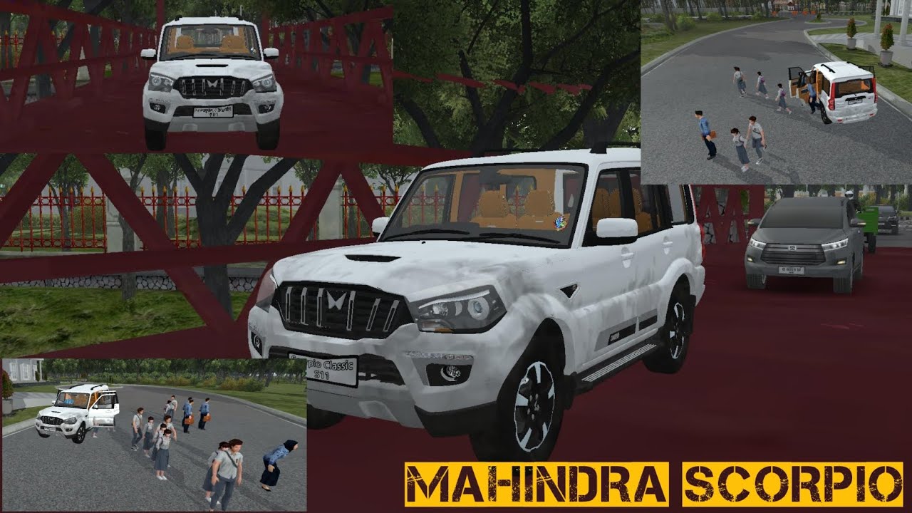 Mahindra Scorpio in BUSSID 😍 | Indian Car Mod Driving Gameplay | Bus Simulator Indonesia