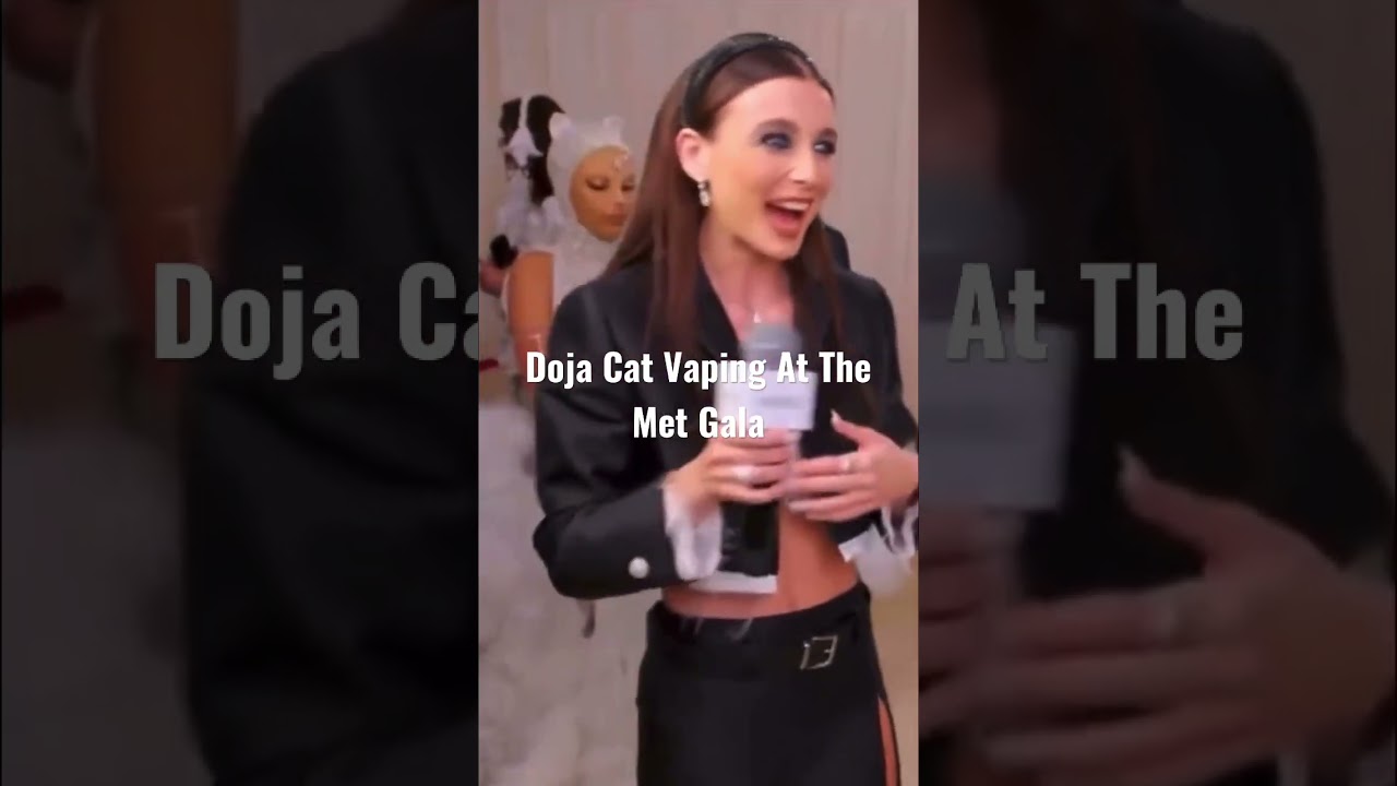 Doja Cat Vaping At The Met Gala