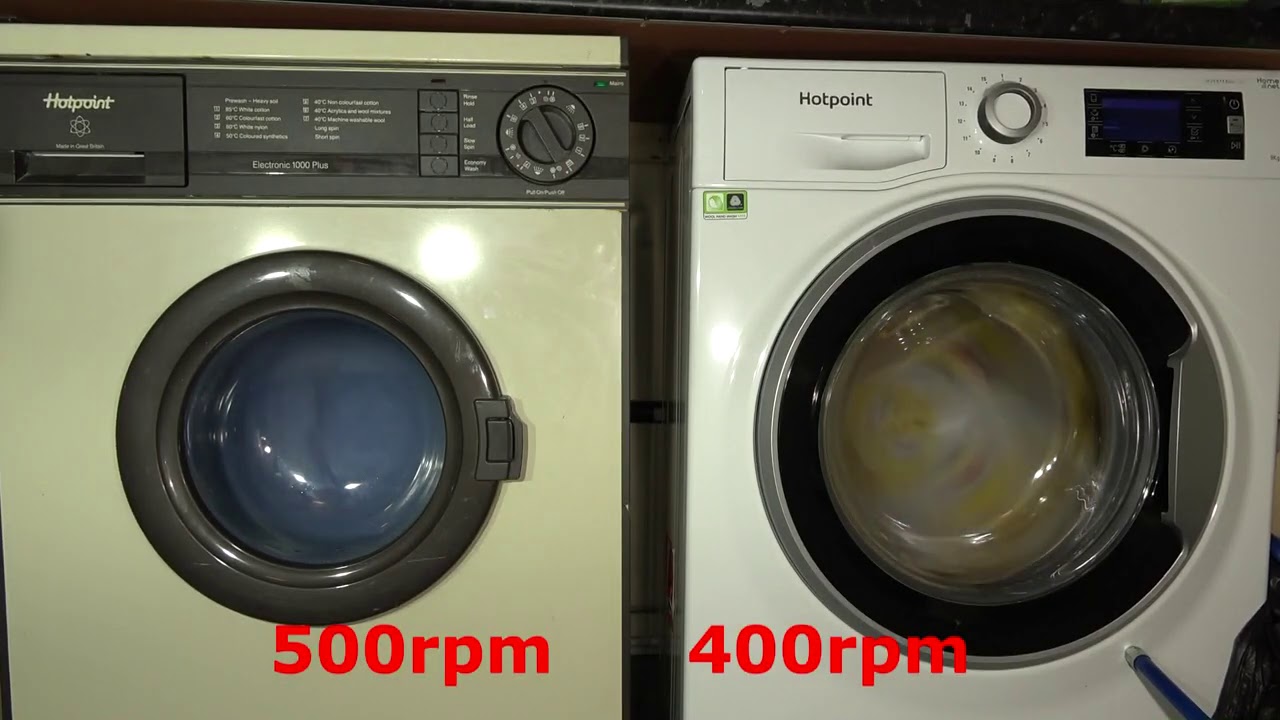 Spin Race No.265 : Old vs New Hotpoint washing machine
