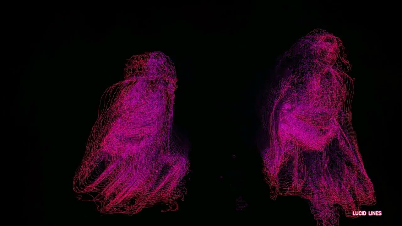 Lucid Lines – Dark Neon Trance Mix | AI Visuals | Vol. 1