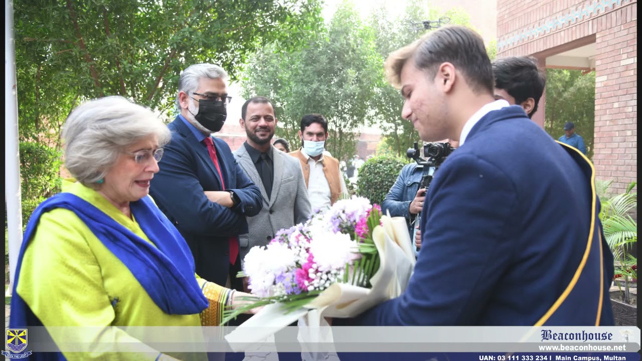 Visit  by the Chairperson Beaconhouse Ms. Nasreen Mahmud Kasuri to Main Campus, Multan - Dec. 2021..