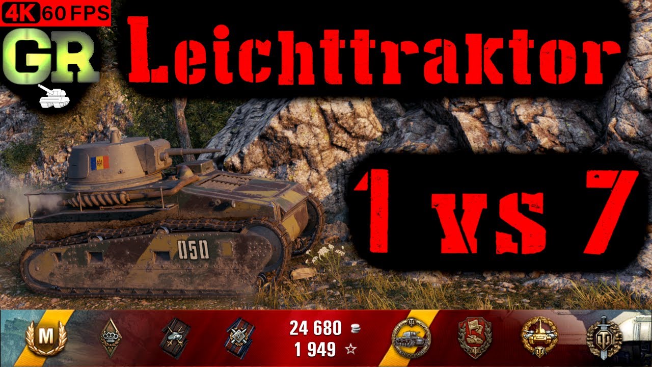 World of Tanks Leichttraktor Replay - 9 Kills 1.1K DMG(Patch 1.4.1)